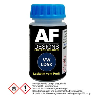 Lackstift für VW / Volkswagen Lapiz Blue Metallic LD5K schnelltrocknend Tupflack