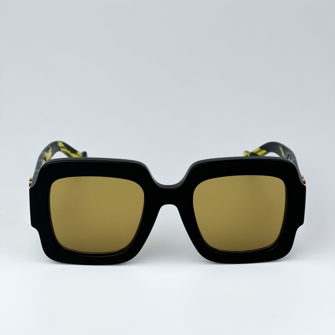 NEW Gucci GG1547S 004 Black Brown Women Square Sunglasses GG