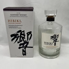 Hibiki Harmony Suntory Japanese Whiskey 750ml empty bottle w/ box decanter vase