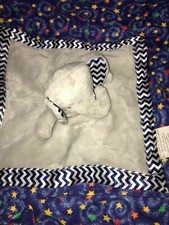 Gray ELEPHANT 11" by 11" Lovey / Security Blanket
