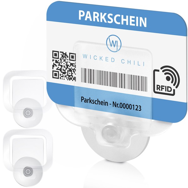 2X Parkscheinhalter Ticket Halterung Auto Windschutzscheibe KFZ Saugnapf Clip-image