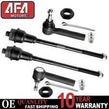 Front Inner Outer Tie Rod End For Chevy Silverado GMC Sierra 1500 Tahoe Yukon