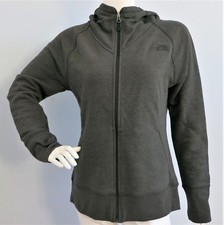 THE NORTH FACE Women's Terry Full Zip Hoodie Jacket Dark Grey Heather sz XS , S