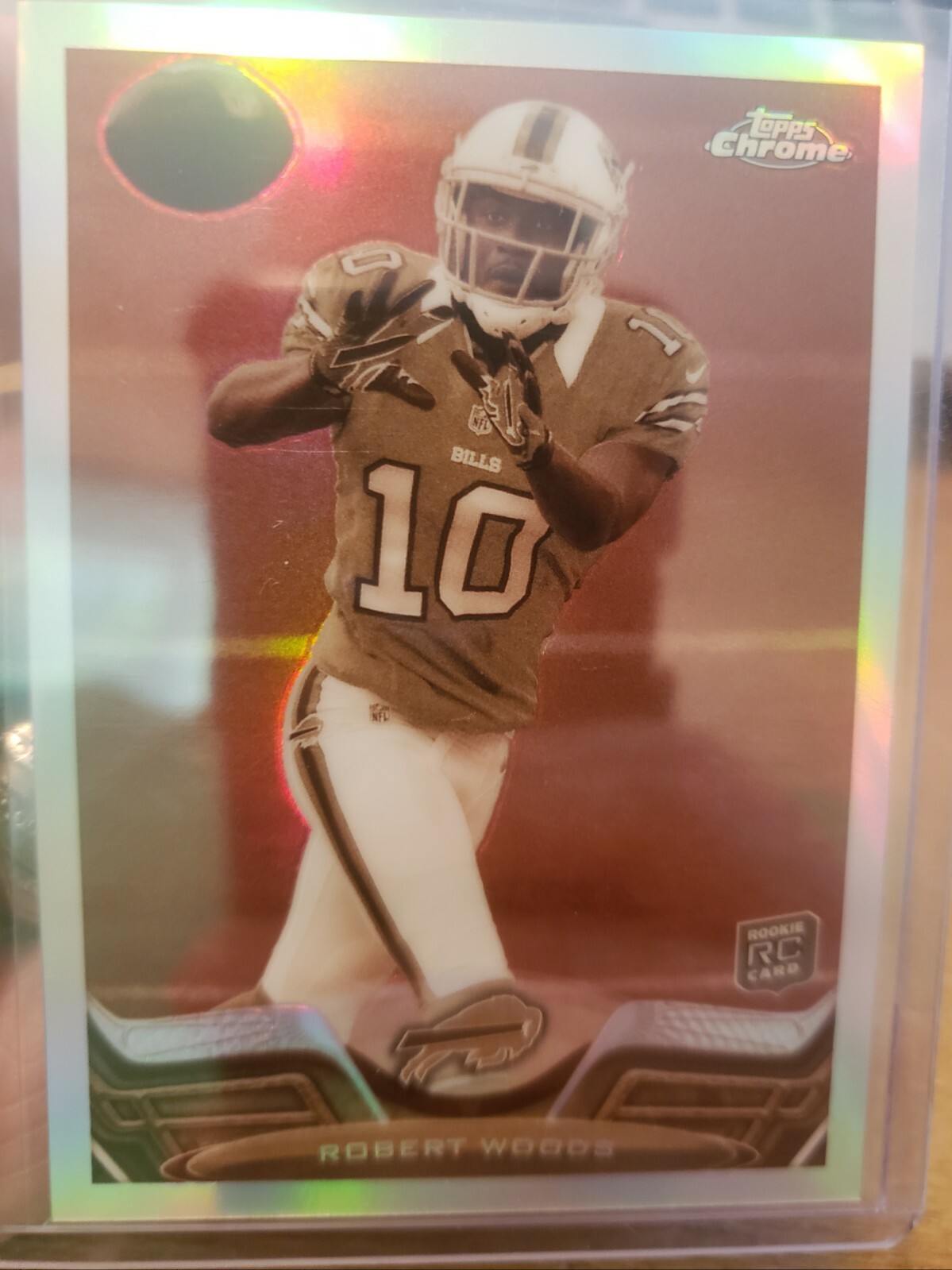 ROBERT WOODS 2013 TOPPS CHROME ROOKIE RC SEPIA REFRACTOR 99/99 LAST ONE MADE!!