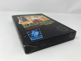 Baseball (Nintendo, 1985) NES Black Box Hangtab 5 Screw Complete In Box RARE