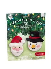 Needle Felting Snowman Santa Kit Holiday Intermediate Level Needle Creations
