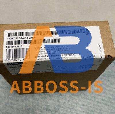 6ES7312-1AE14-0AB0 SIEMENS SIMATIC S7-300, CPU 312 Central Brand New! 1pc Zy