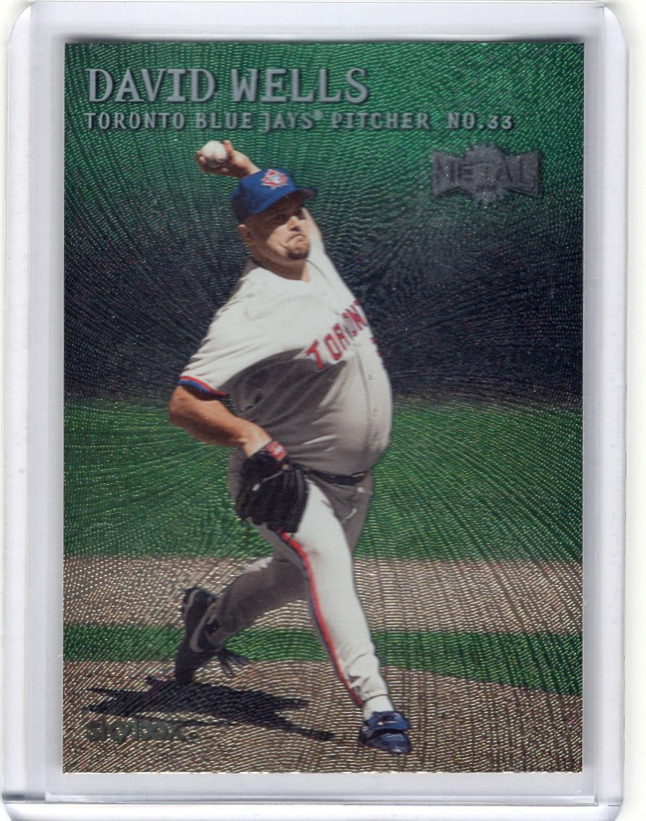 DAVID WELLS 2000 Skybox Metal EMERALD #166 - BLUE JAYS
