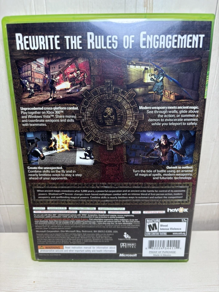 Shadowrun (Microsoft Xbox 360, 2007) В коробке Протестирован и Работает - Изображение 2 из 4