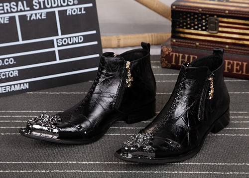 Cowboystiefel Stiefeletten Rock Leder Stiefel Punk Reitschuhe Westernstiefel S03 - Bild 12 von 28