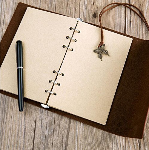 Carnet De Voyage Carnet Notes Cuir Journal Intime Vintage Journal en Cuir Ord... - Afbeelding 3 van 5