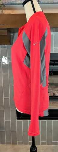 NIKE Sphere Dry Womens Long Sleeve Cycling Jersey Coral Size M a209 - Picture 5 of 7