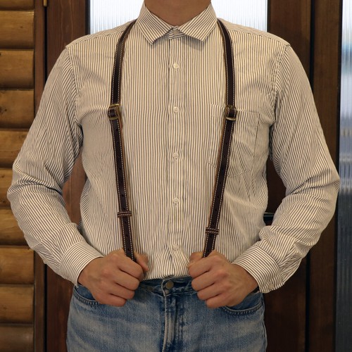 TOURBON Causal Suspenders Y Back Adjustable Y-Shape Pants Brace - Picture 14 of 24