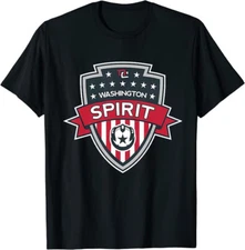 NWSL Washington Spirit Crest Classic T-Shirt Size M to 4XL