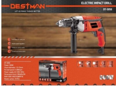 Destman DT-5050 Elektro-Multifunktions-Schlagbohrmaschine Heimwerker 500W