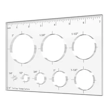 Router Jig Template Circle Router Inlay Templates for Woodworking Decor