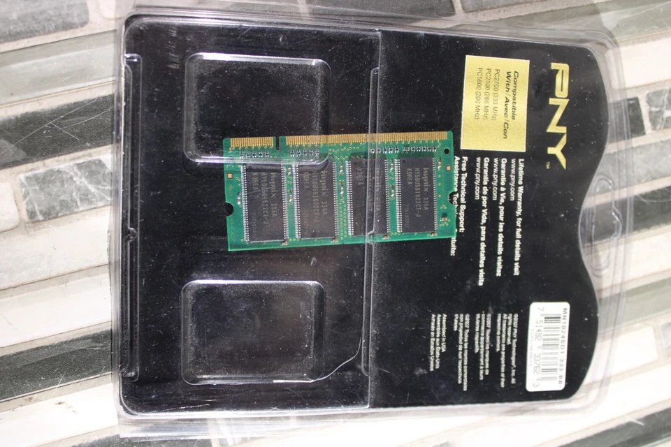 PNY PC2700 1 GB SO-DIMM 333 MHz DDR Memory (MN1024SD1-333) - Image 3 of 3
