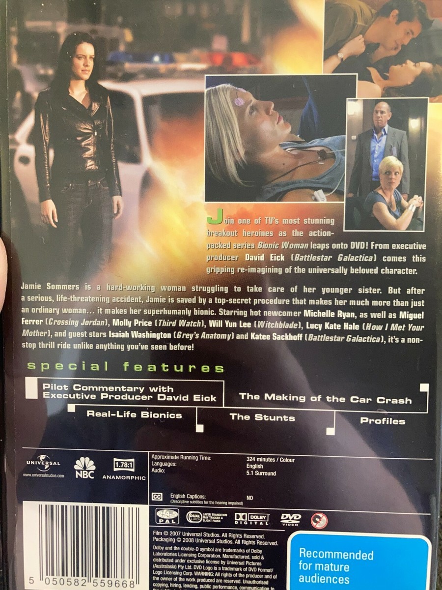 Bionic Woman - The Complete 2007 Series region 4 DVD (2