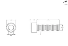4-40 Socket Head Socket Cap Screws, Allen Hex Drive Stainless Steel 18-8 