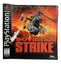 Soviet Strike PlayStation 1, PS1 - Manual Replacement ONLY