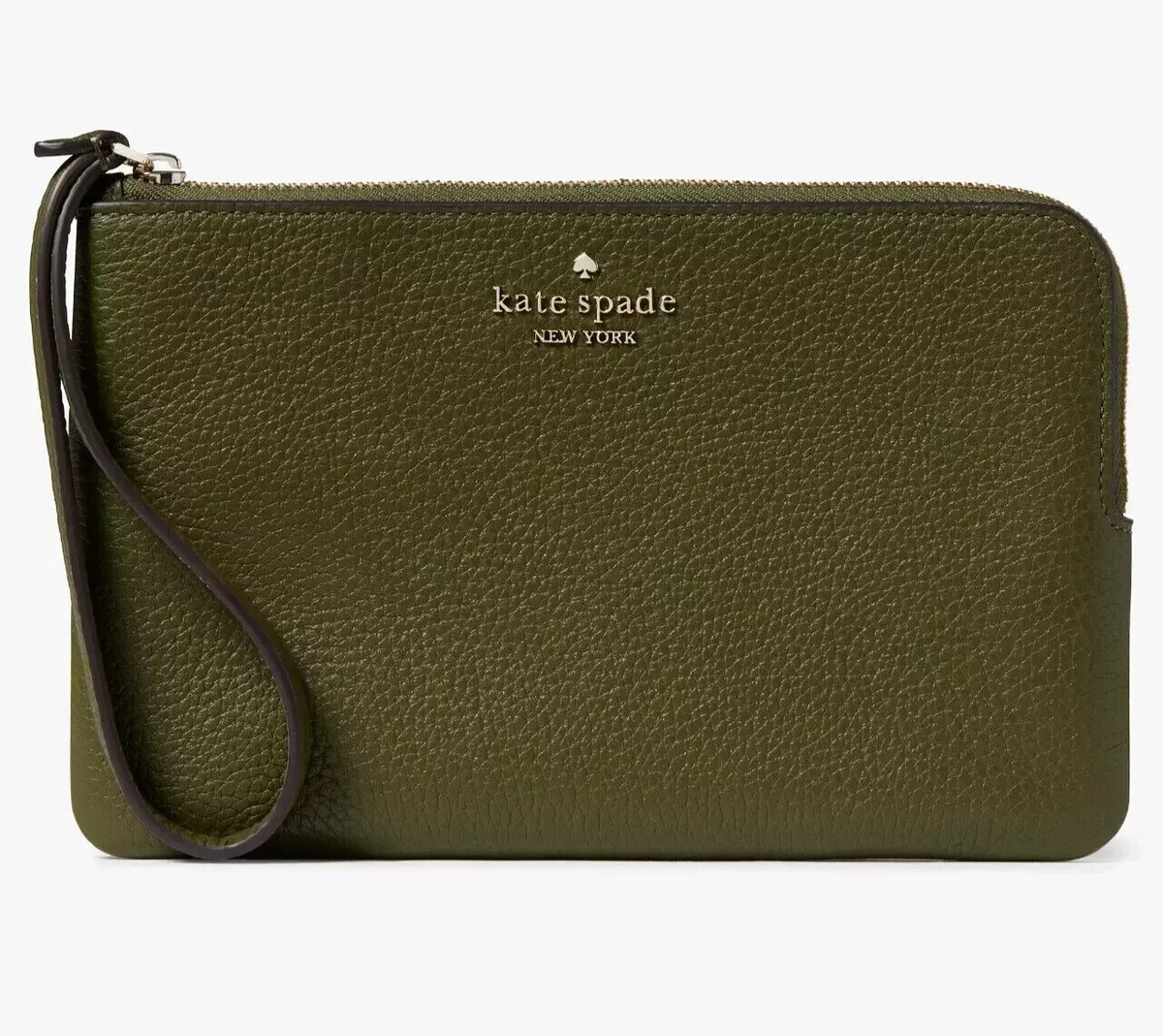 Kate Spade Leila Medium L Zip Wristlet Pebble Leather Kate Spade Leila Medium L Zip Wristlet Pebble Leather