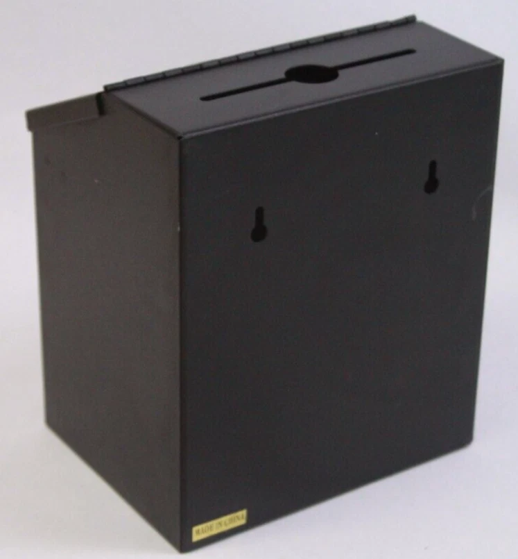 Buzón de sugerencias de acero Safco con llaves montables en negro Foto 4 de 4