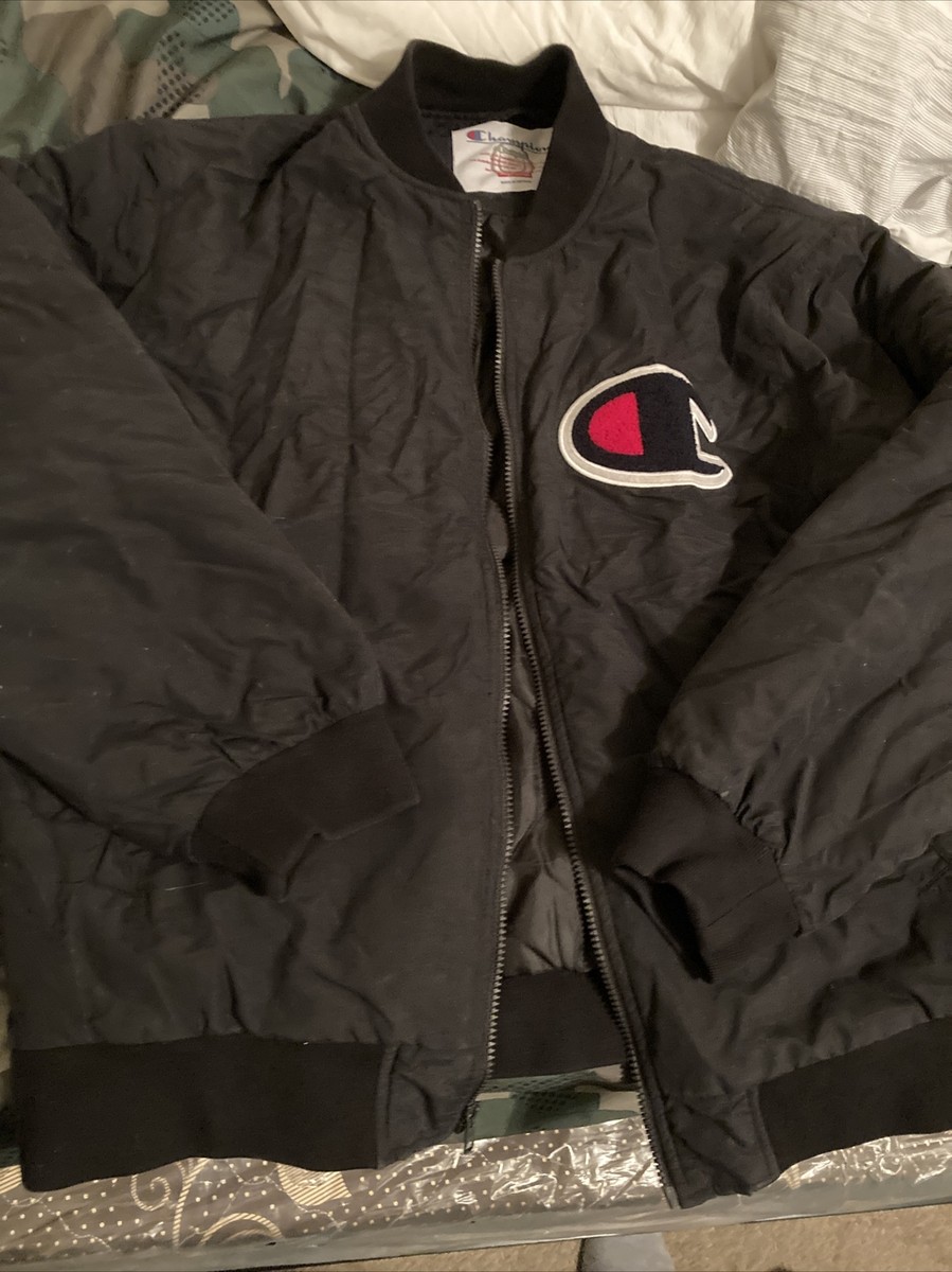 Supreme x Champion Color Blocked Jacket Black Large 17FW Supreme x Champion Color Blocked Jacket Black Large 17FW