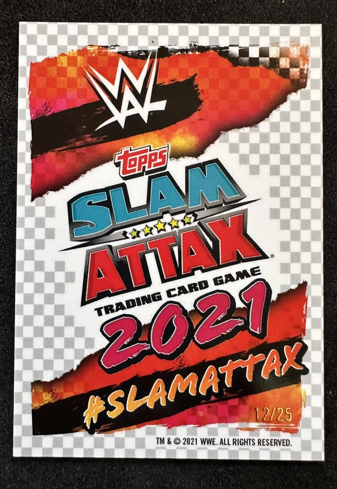 2021 Topps Chrome Slam Attax WWE Macho Man Randy Savage “Orange” #/25 - Image 2 of 2