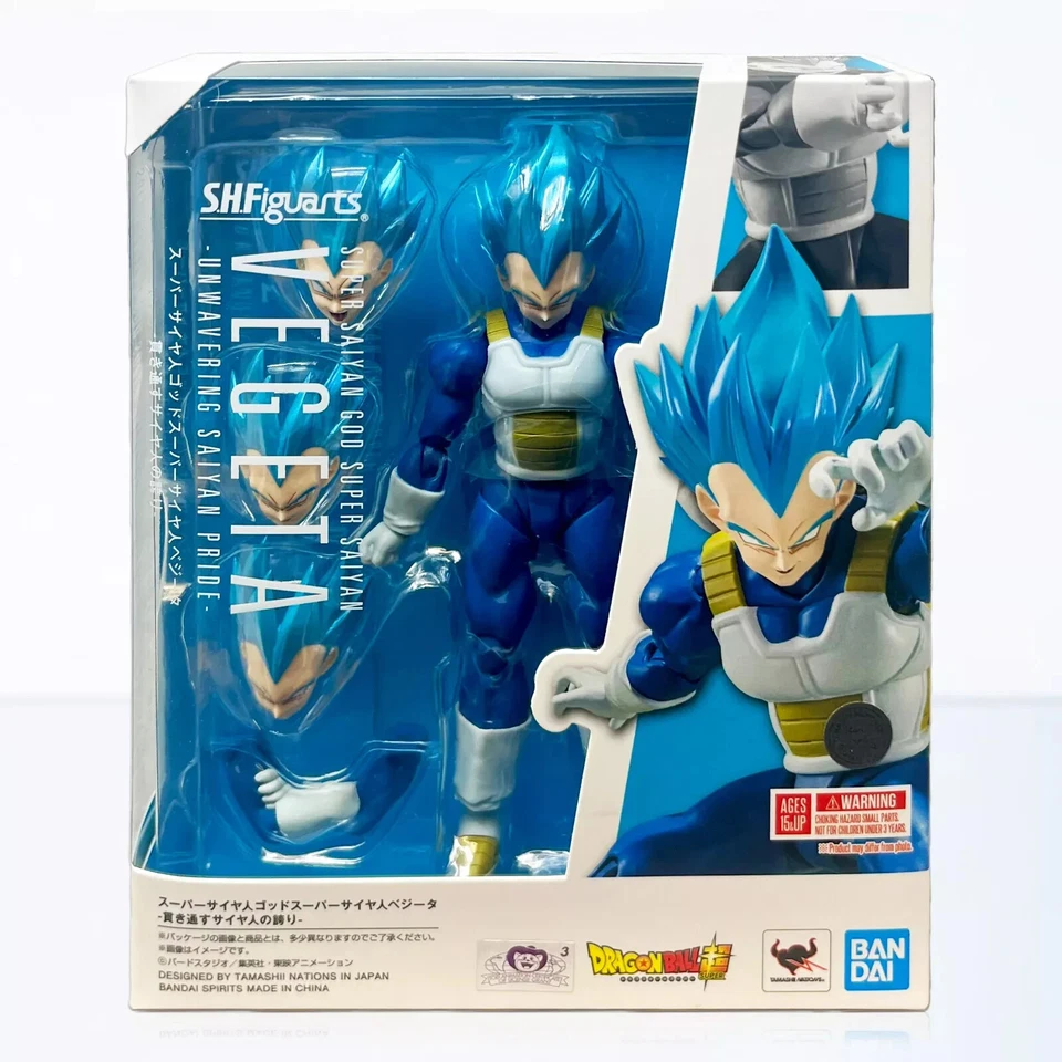 God Super Saiyan Vegeta Unwavering Pride Dragon Ball S.H.Figuarts Action Figure