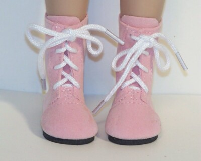 Pink Faux Suede Boots Doll Shoes For 14'' Robert Tonner Betsy McCall (Debs)