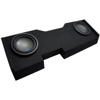Alpine S-W10D2BX 10'' Subwoofer Fits 14-18 Chevy Silverado Crew Cab Dual Sub Box