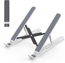 Laptop Stand for Desk, Adjustable Laptop Riser Foldable Portable Laptop Holder