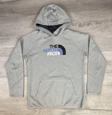 The North Face Hoodie Sweatshirt Gray Pullover Thumb Sleeve Women s Size Large
