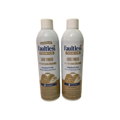 New Lot of 2 Faultless Premium Luxe Finish Ironing Spray Pro Grade Starch 20 oz