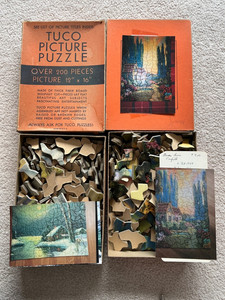 Lot of 2 Tuco Picture Puzzles Original Boxes, Complete