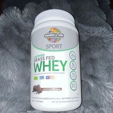 Garden of Life Sport Grass Fed Whey Protein Chocolate Certified Organic 24.3oz 19.09 per gallon