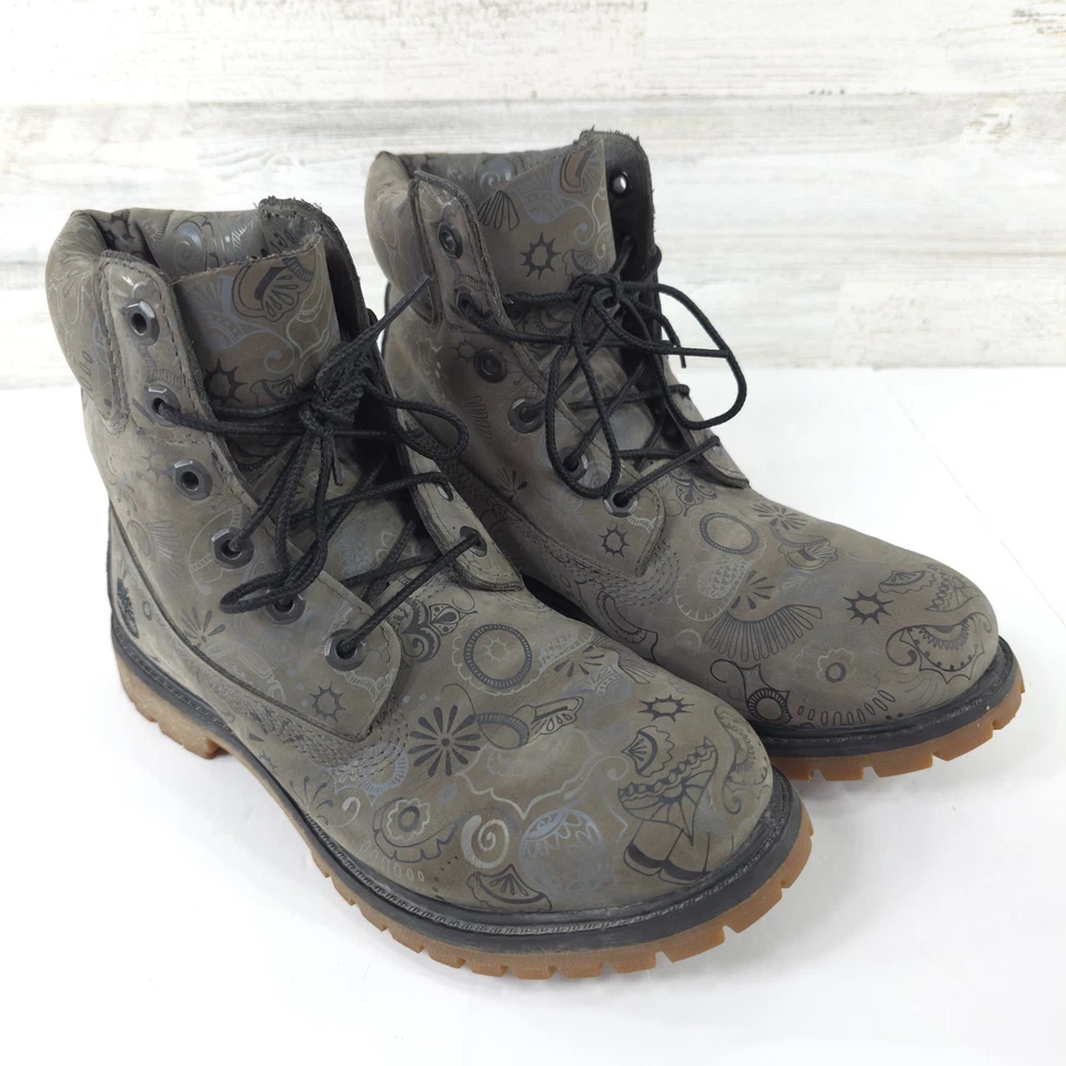 BOTAS TIMBERLAND HENNA MUJER EE. UU. TALLA 9 CUERO NOBUCK GRIS TORNADO 200 GRAMOS... Foto 4 de 4