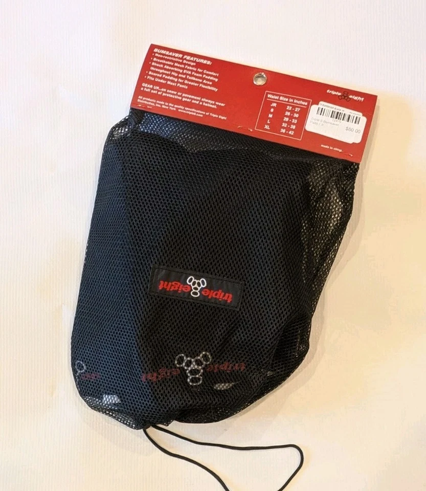 NUEVO Triple Eight Bumsavers Junior Undercover Acolchado Pantalones Cortos Protectores NEGROS  Foto 2 de 2