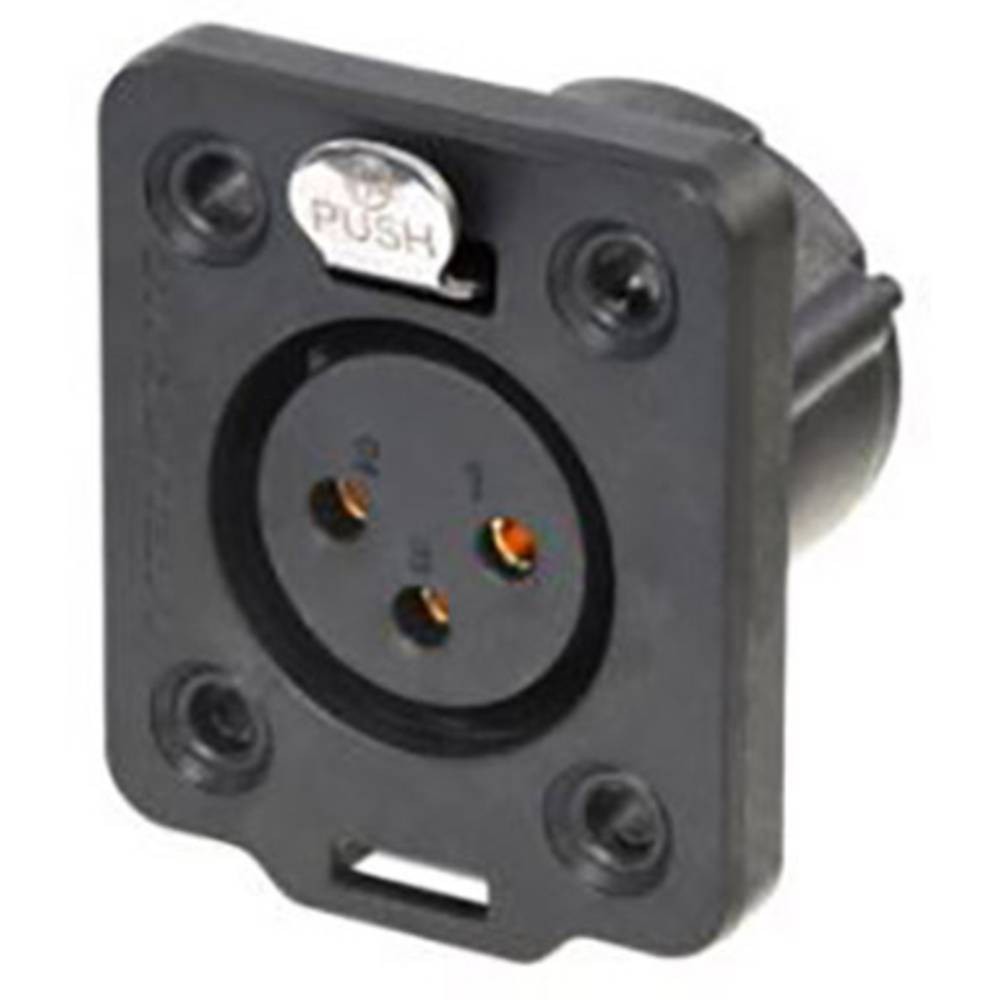 Prise femelle XLR Neutrik NC3FDX-TOP 3 pôles pour panneau de mixage audio