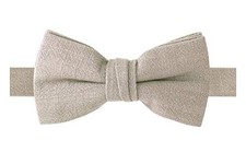 Boys' Linen Blend Bow Tie Small Tan