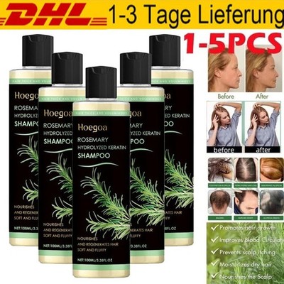 HOEGOA Bio-Rosmarin-Haarwuchs-Shampoo für Frauen und Männer,natürliche Verdicht