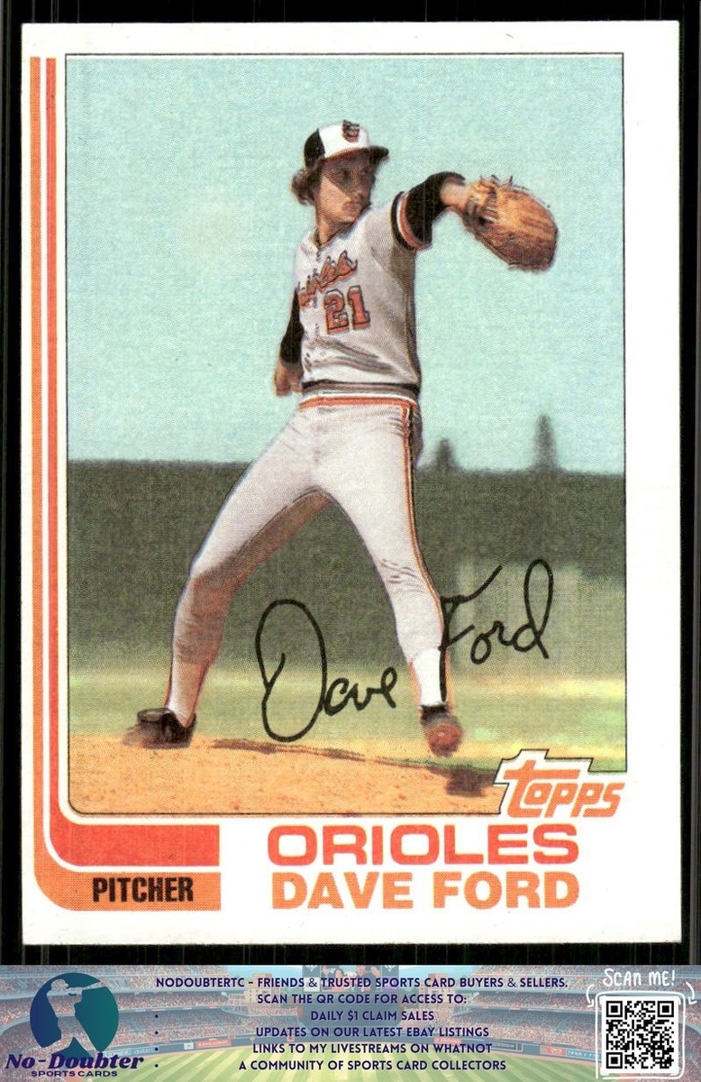 1982 Topps #174 Dave Ford Baltimore Orioles 82BT | eBay