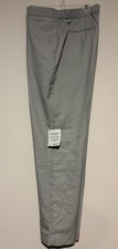ASOS Design Gray Micro Check Plaid Wide Leg Trousers Pants Size L 36 Waist NWT