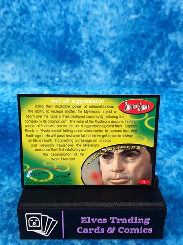 Tarjeta coleccionable Captain Scarlet ÚNICA no deportiva de Cards Inc. 2002 - Imagen 12 de 160