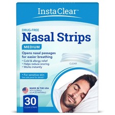 Nasal Breathing Strips, Clear Medium 30 ct Works Instantly, Nasal Congestio...