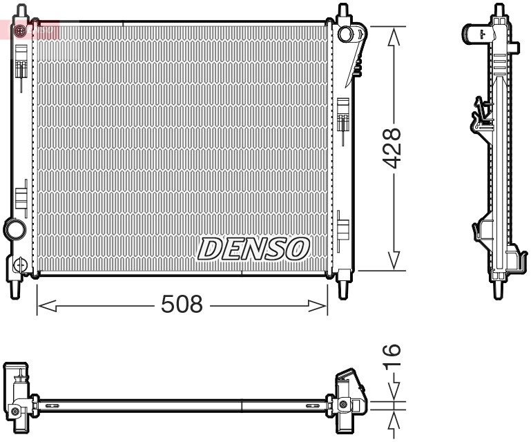 RADIATOR ENGINE COOLING DRM46075 FOR NISSAN HRA2DDT 1.2L HR16DE 1.6L 4cyl JUKE - Image 13
