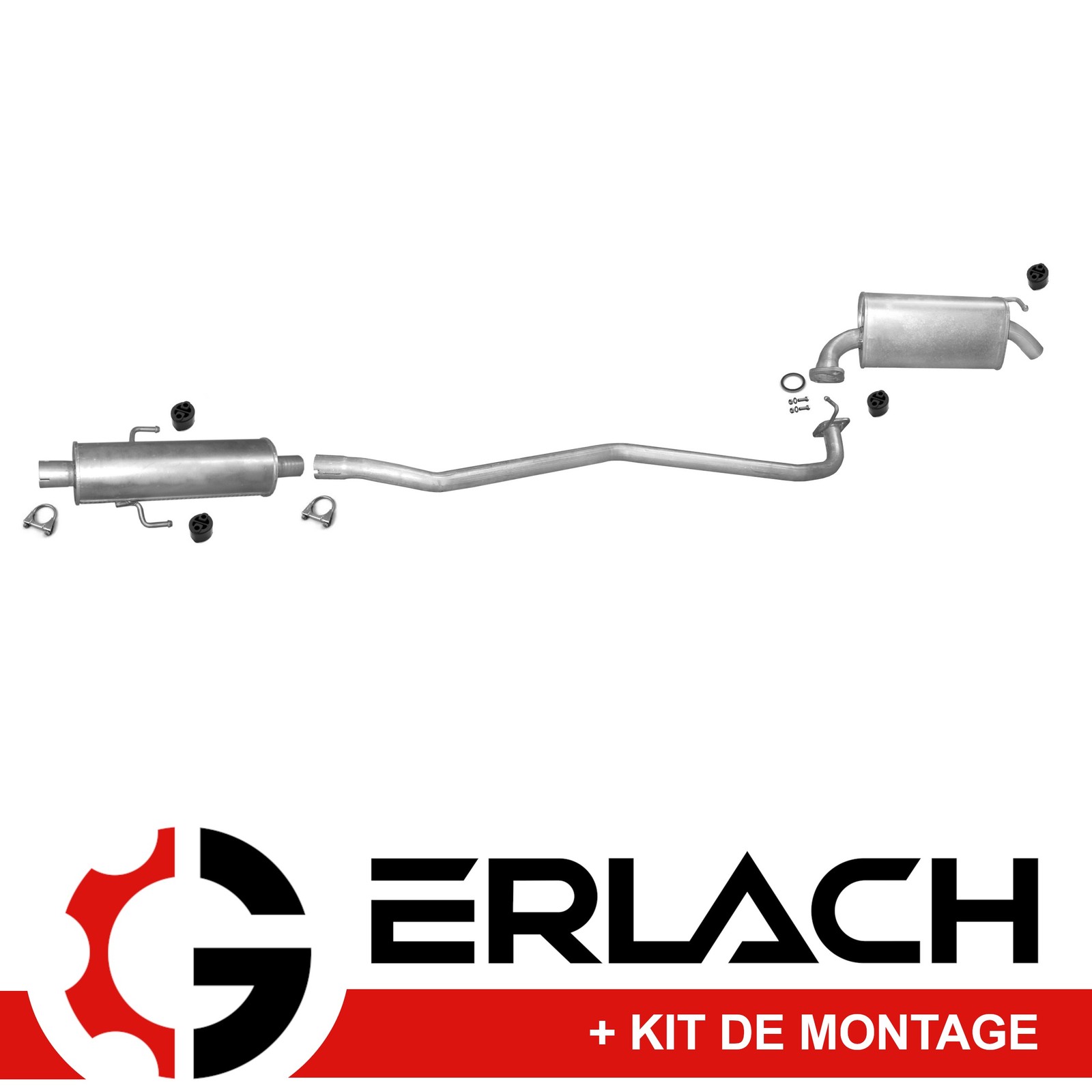 Silencieux d'échappement pour Mazda 6 motorisations 1.8 et 2.0 métal 4792