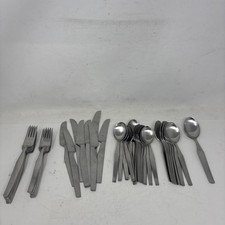 50 Pieces MCM Modernist Hackman Finland HCK1 18/8 Stainless Flatware