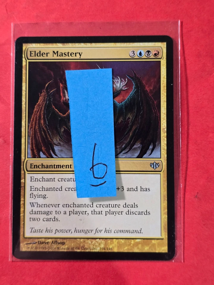 2009 Magic The Gathering Conflux #104 Elder Mastery, UC, NF, cd6 - Image 3 of 3