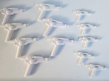 Vintage Mighty Morphin Power Rangers Weapons White Gun Blaster 2 sizes Lot of 12